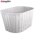 EasyDo Front Handlebar Adult Bicycle Basket Plastic White Fashion Lady 26inch City Bicycle Basket