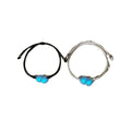 Double Love Glow in the Dark Bracelet From Heart to Heart Glow in the Dark Couple Friendship Bracelet