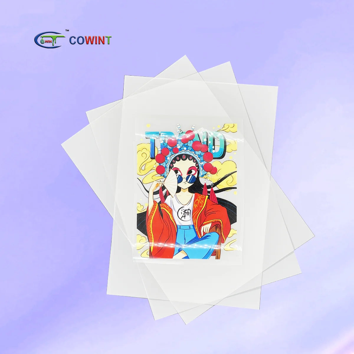 Cowint A3 Digital Sublimation Printer 13x100 11x17 Inch Silver Reflective DTF PET Film High Temperature Heat Transfer Recyclable