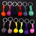 AA01028 Metal Keychain Paracord Lanyard with Knot Ball Pendant Durable for Chaveiro Rope for Easy Carry
