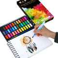 Professional 36 Colors Solid Watercolor Paint Set with  Tin Box