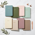 New Classic A5 PU Leather Notebook Office School Soft Cover Notepad with Line Grid Blank Paper Sheets Stationery Customize logo