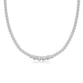 Wholesale Gra Certified Round Princess Cut Moissanite Necklace 925 Sterling Silver Women's Engagement Boutique Jewelry