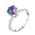 Fine Jewelry 925 Sterling Silver Colored Gemstone Fashion Zircon Diamond Rings for Women