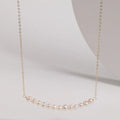 Simple Design 14K Gold Filled Chain Choker Necklace Baroque Natural Freshwater Pearl Necklace