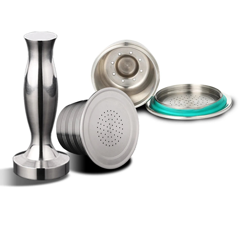 1 Pod Wareset Wholesale Reusable Capsules for NESPRESSO Machine Mini Pod Stainless Steel Coffee Accessories Coffee Tool
