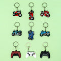 Custom 2D Soft PVC Gamepad Keychain Fun Cartoon Key Ring Personalized Promotional Gift with Logo for Anime Fans and Gamers Bulk