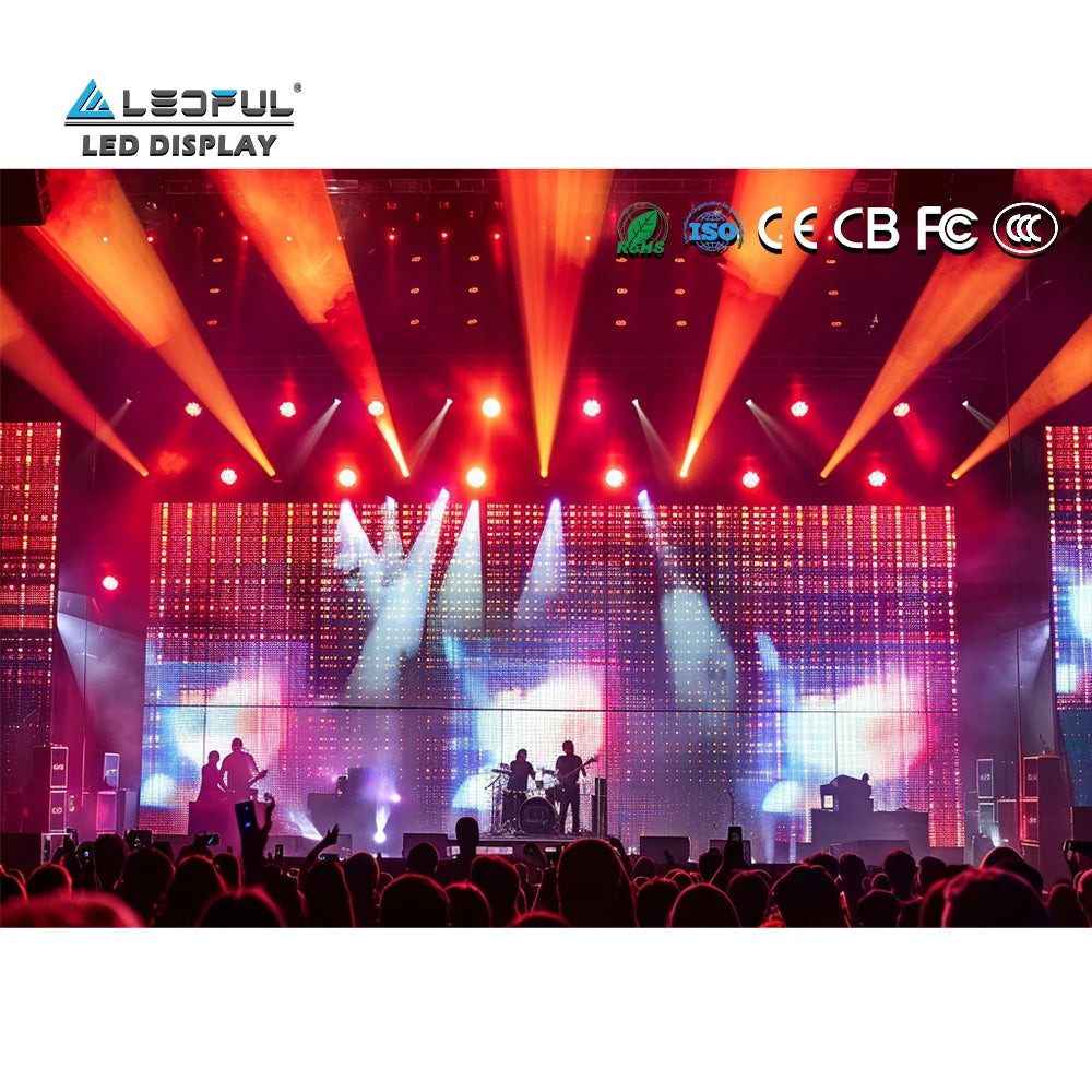 P2.6 P3.9 P3.91 P39 P391 50X50Cm Outdoor Rental Advertising Stage Background LED Display Screen