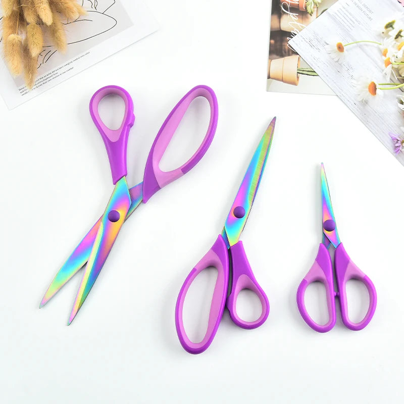 Scissor & Shear Stocked rainbow Copper Blade Shears 7 Inch Office Scissors School Scissors