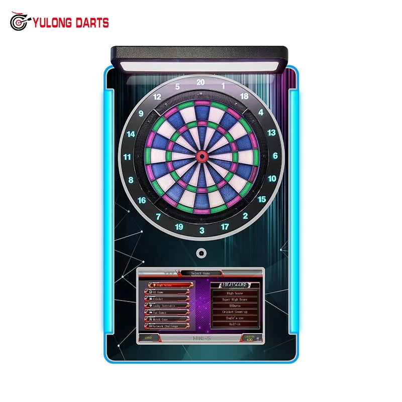 Yulong Darts Mini-5 Electric Wall Hanging Indoor Sport Dart Machine Alloy Material 100cm Lightweight Colorful