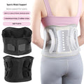 Melenlt Breathable Waist Support Belt Bionic Aluminum Strip Double Support Elastic Adjustable