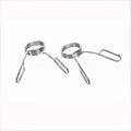 Nickel Plated Weight Bars Spring Collar Clips for Dumbbell Barbell Clamp Bar Gym Barbell Clamps Spring Collar