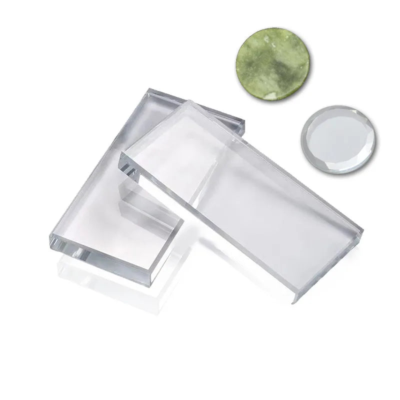 Eyelash Glue Holder Palette Lash Extension Glue Pallet Crystal Curved Tray Plate Eyelash Tile
