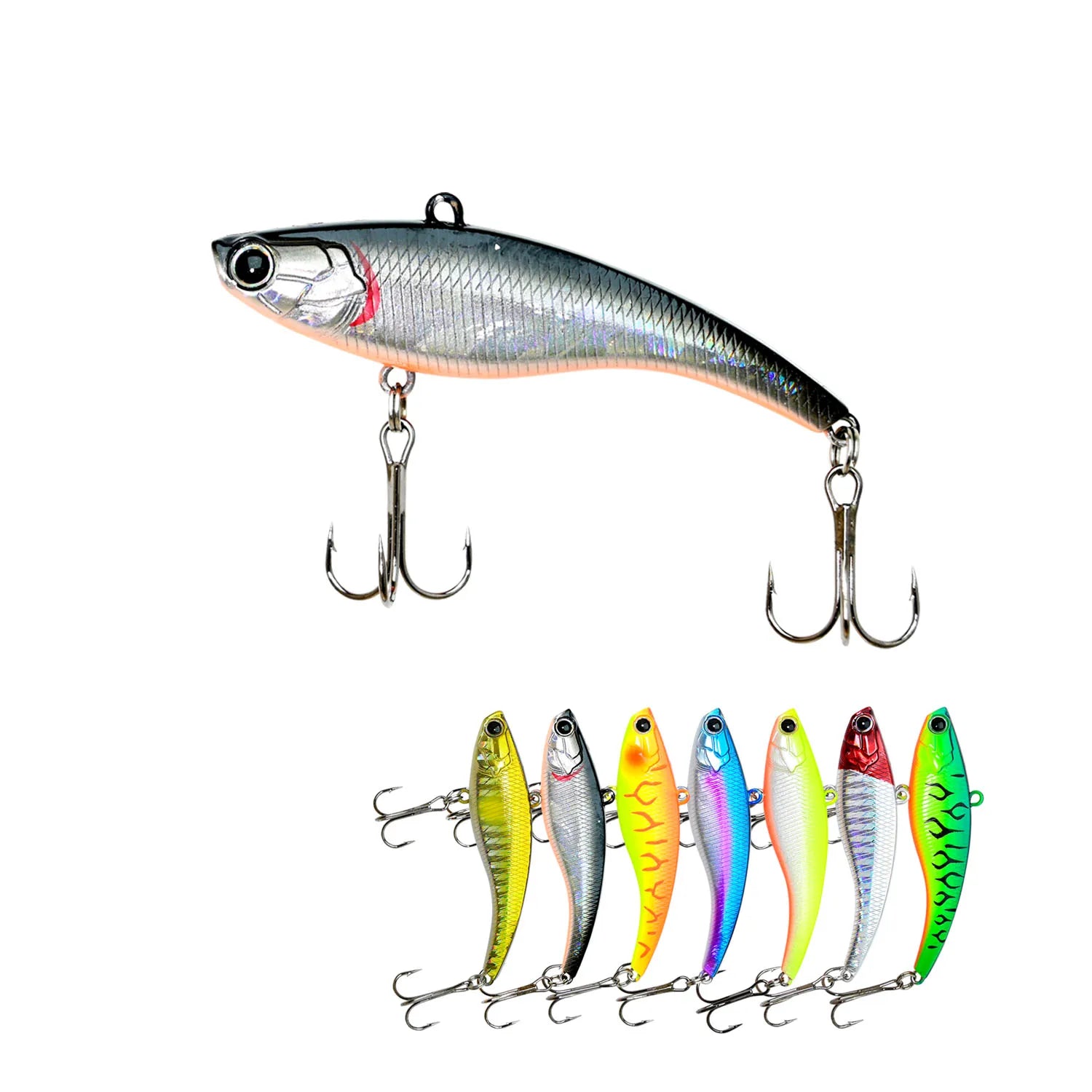 Fishing Lure 55mm/8g 70mm/14g VIB Fishing Lure Lipless Crankbaits Sinking Hard Plastic Artificial VIB Bait Bass