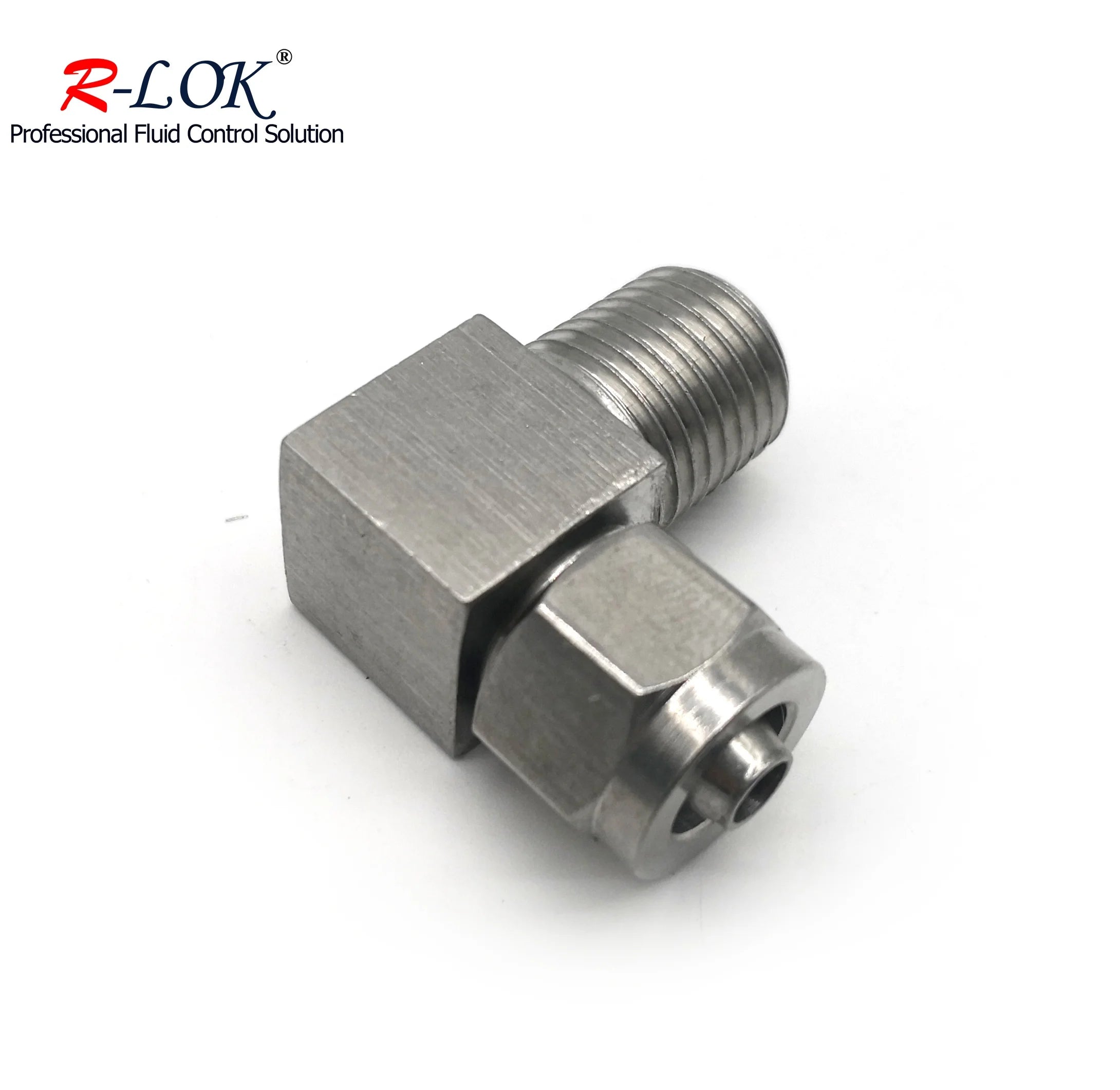 Pipe Joint 304/316L Stainless Steel Corrosion-resistant 90 Male Elbow Quick Twist Fitting Lock Nut Pneumatic Connector