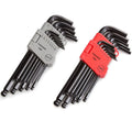 YUHANG 26-Piece Ball End Hex Key Wrench Set 3/64-3/8 In. 1.27-10mm Carbon Steel Black Oxide Finish 55-60 HRC DIY Grade OEM