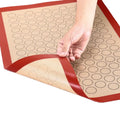 Kitchen Home Silicone Non-Stick Rectangle Mat for Baking Cleaning and Cooking for Oven Macaron Cake Sheet Dough Pastry Cutters