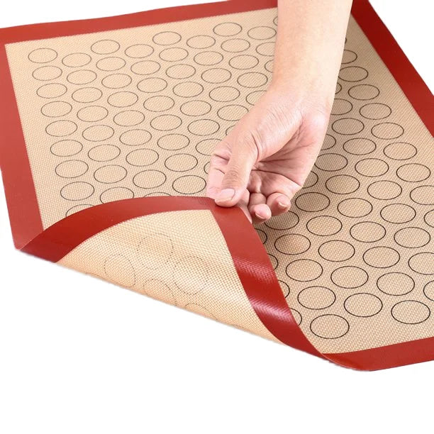 Kitchen Home Silicone Non-Stick Rectangle Mat for Baking Cleaning and Cooking for Oven Macaron Cake Sheet Dough Pastry Cutters