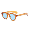 QSKY 9008 New Trendy Fashion Vintage Rice Nail Sunglasses Classic Retro Round Sunglasses for Women and Men