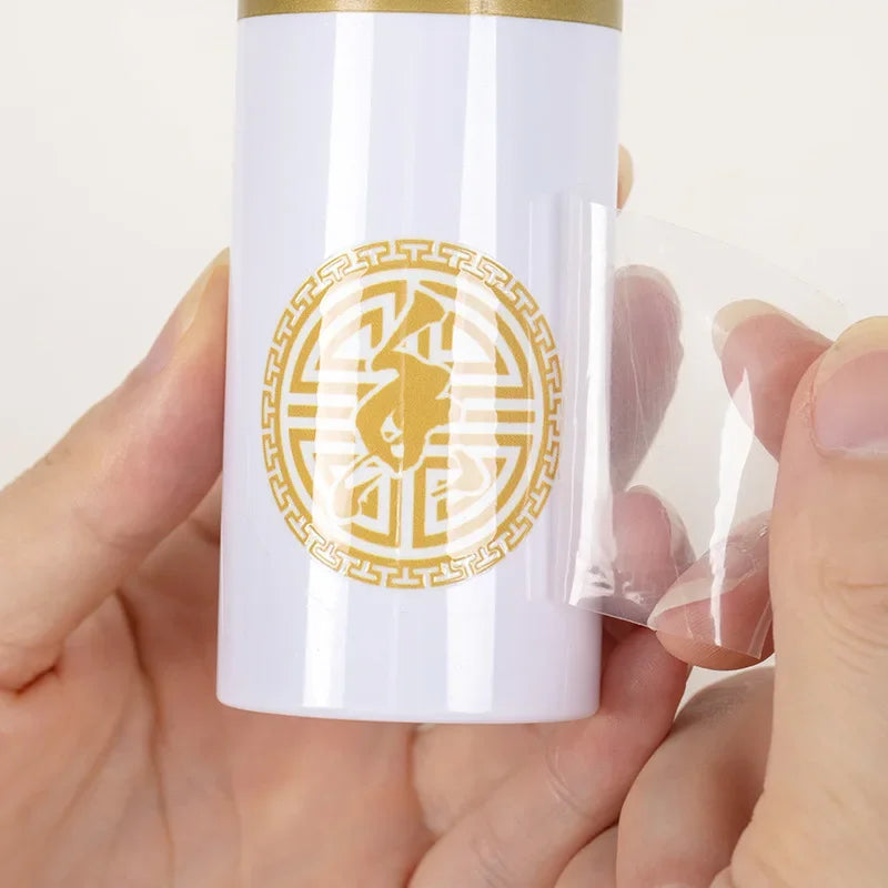 Custom Holographic Durable 3D Waterproof UV Scratch off Oil Proof Transfer Stickers Labels for Cups Packaging