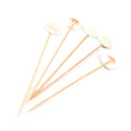 J&M Wholesale Chinese Custom Shape Decorative Disposable Bamboo Skewers Bamboo Cocktail Picks