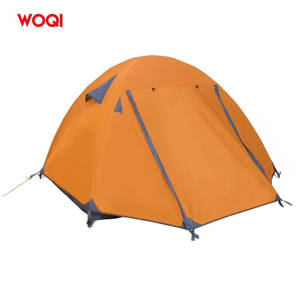 WOQI Lightweight Oxford 4 Season 2 Persons Tent Quick Automatic Opening Camping Hiking Backpack Travel