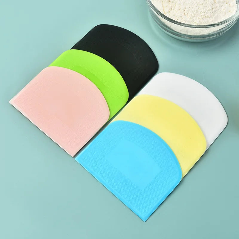 Eco-Friendly Food-safe Plastic Dough Scraper & Cutter Multipurpose for Baking and Bread Dough