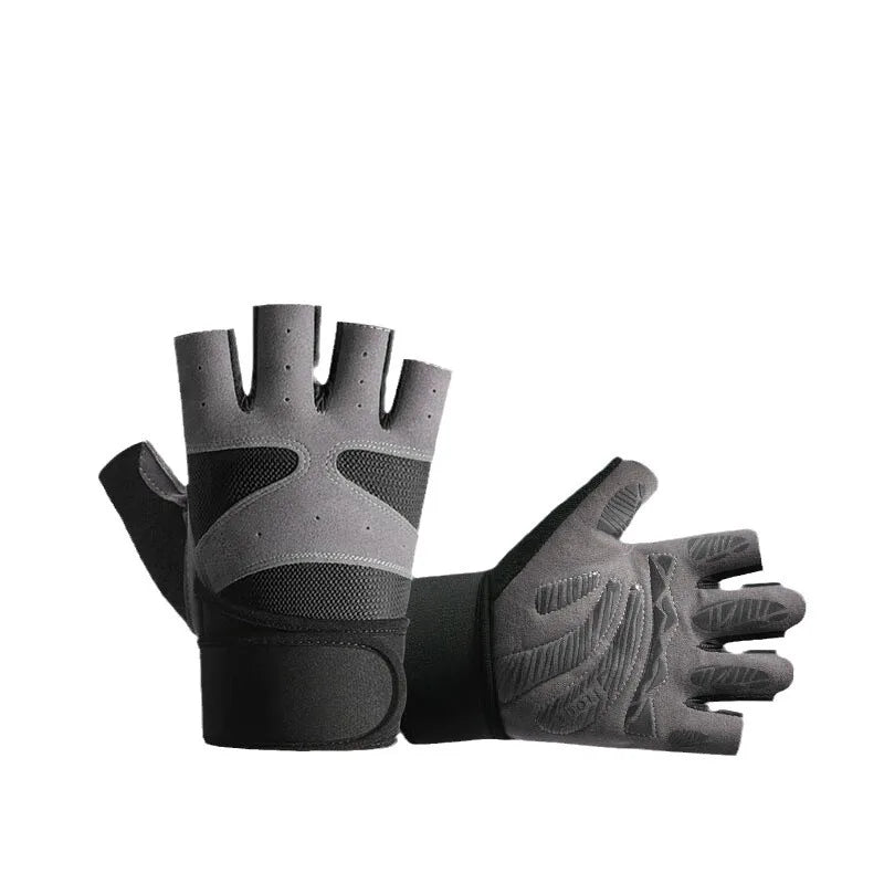Fitness Gloves for Men and Women Half Finger Outdoor Exercise Cycling Dumbbell Fishing Gloves