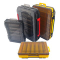 High Strength Plastic Fishing Tackle Box 14/12 Compartments Double Sided Lure Hook Boxes Storage for Fishing Accessories Storage