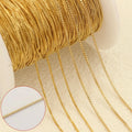 Real 14K Gold Filled Box Chain 0.85MM/0.75MM/1.02MM Chain Necklace Gold Jewelry Minimalist Gold Filled Chain DIY Jewelry MegaBDM