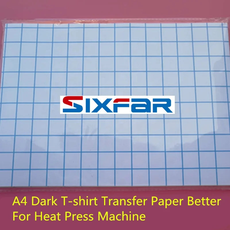A4 Heat Transfer Paper for Dark Color Cotton T-shirt Washable Heat Transfer Paper for Dark Color Textiles Cotton T-shirt