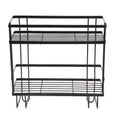 Metal Shower 2-tier White/black Toilet Rack Shelf Organizer Bathroom Rack Storage