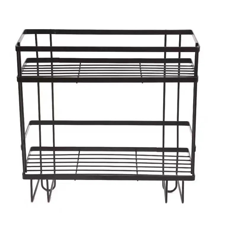 Metal Shower 2-tier White/black Toilet Rack Shelf Organizer Bathroom Rack Storage