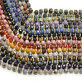 Wholesale 6mm Natural tiger Eye Amethyst Lapis Agate Cube Gemstone Beaded Faceted square Beads for Jewelry Making