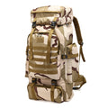 80L Outdoor  Waterproof Oxford Camouflage Sport Camping Hiking Backpack