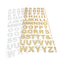 Capital Letters 26 Letter Gold Sliver Color Glitter Sticker for DIY Clothing Decoration MegaBDM