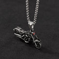 Luxury Fashion Hip Hop Stainless Steel Biker Motorcycle Motor Bike Pendant Necklace Jewelry for Men Boys Punk Retro Jewelry