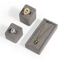 RTS in Stock Microfiber Velvet Suede Gray Earrings Necklace Pendant Diy Jewelry Display Stand for Jewelry Display Cabinet