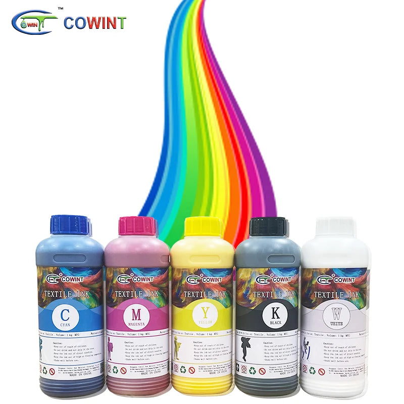 Cowint Heat Transfer for for for Transfer Printing CMYK+W Color 1L Nano Droplet Inkjet for Printer