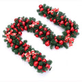 Wholesale 9ft Christmas Hanging Golden Leaves Garland Home Door Christmas Garland With Lights