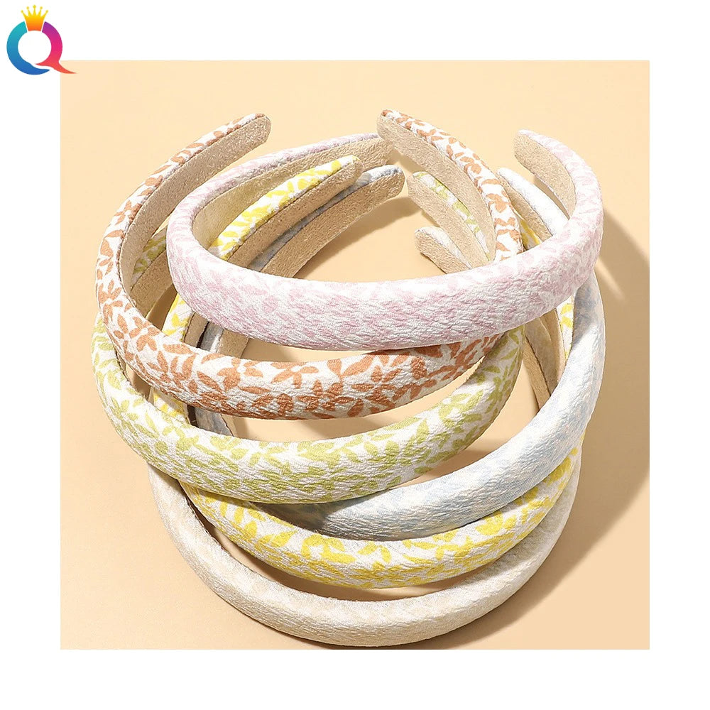 QIYUE Korea Fashion PU Leather Smooth Headband for Women Wash Face Wholesale Cheap 16cm Elastic Hair Band