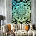 Custom Logo Aesthetic Mandala Tapestry Indian Bohemian Boho Colorful Wall Tapestry for Bedroom