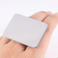 Low MOQ Factory Price Cosmetic Tools Stainless Steel Mini Ring Mix Palette