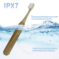 Eco-Friendly Smart Sonic Rechargeable Electric Toothbrush for Adults Soft Bristle Bamboo Head Replacement for Home Use