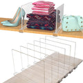Clear Acrylic Double Sided for Shelf Dividers Display Racks for 11" Shelves Closets Clothes Sweaters-Indoor/Outdoor Use