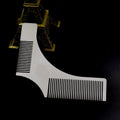 Wholesale Durable Anti-static Metal Comb Custom logo Beard Comb Set Beard Trimming Comb