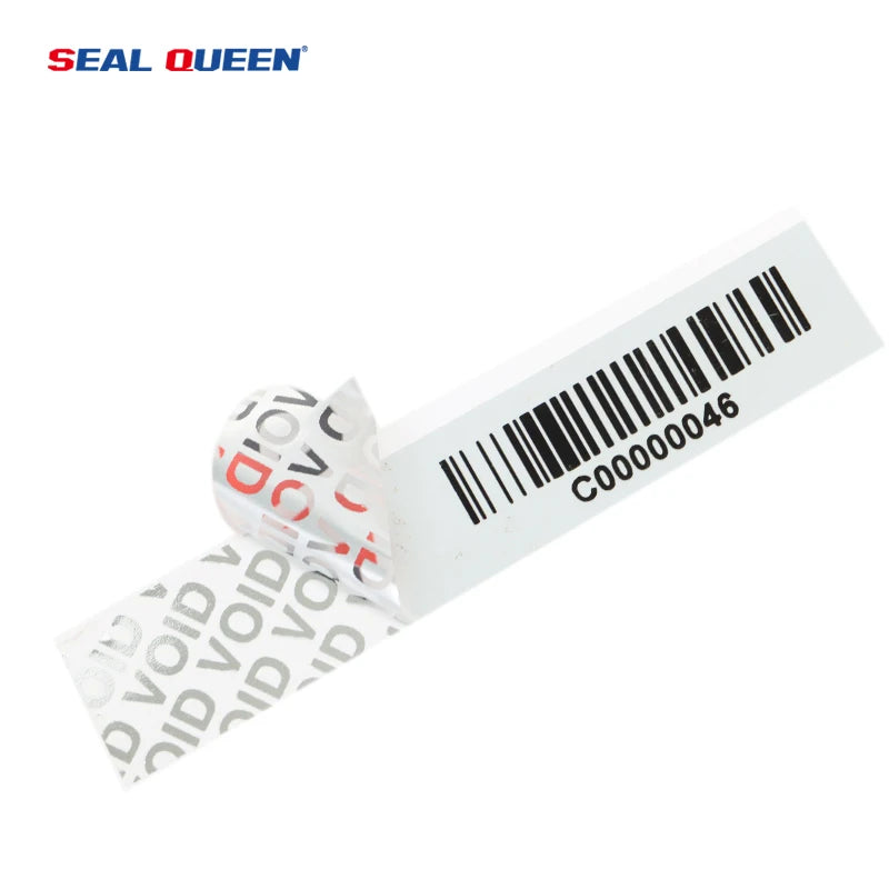Seal Queen OEM Custom Sliver Grey Label VOID Tamper Evident Label Security Seal Sticker for Bottle/grass/box/equipment