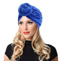 Wholesale Hot Women Knotted Plain Top Knot Turban Hat Knot Oversize Women Turban Headband Bow
