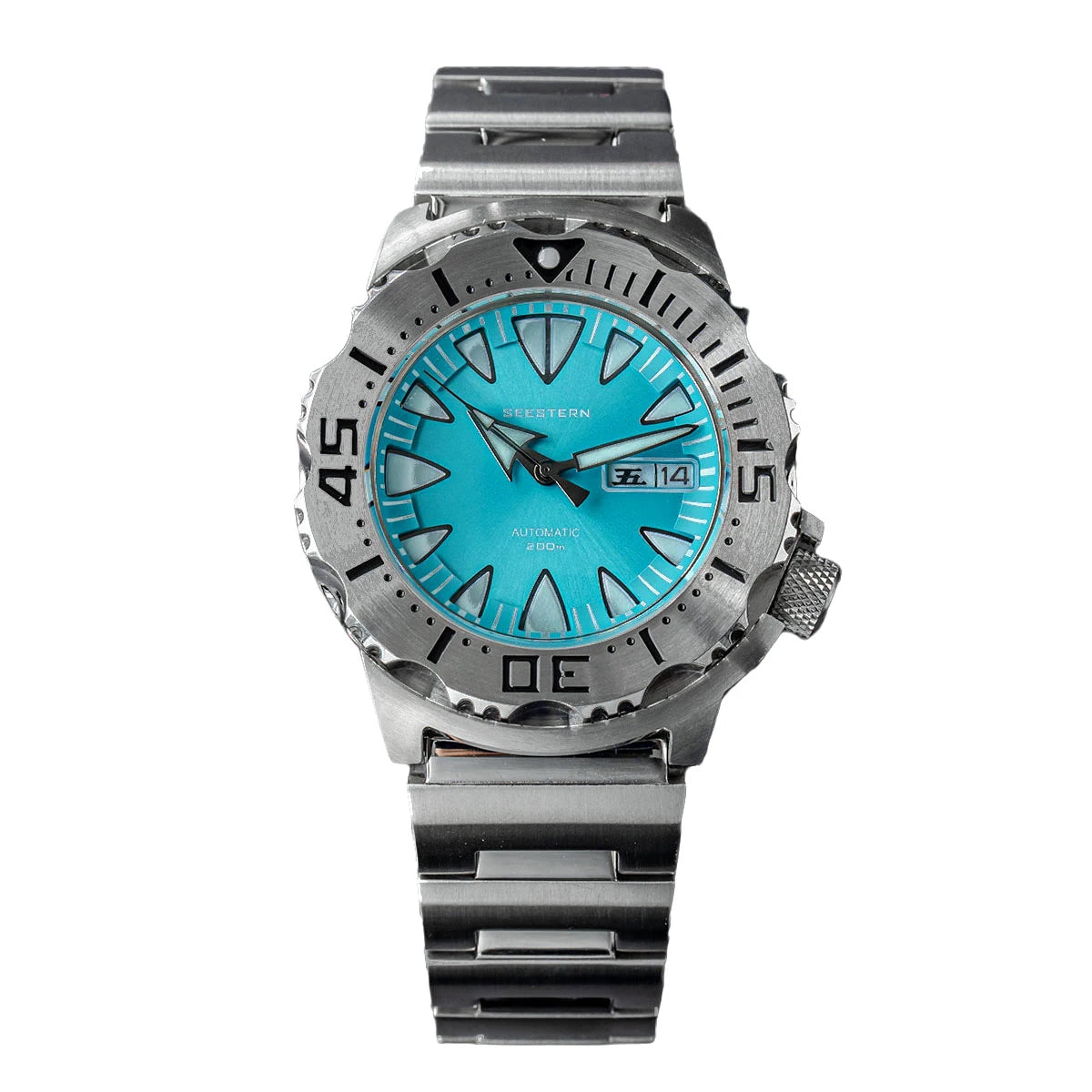 Monster Free Shipment Sapphire 20atm Bgw9 Japan Nh35 Mechanical Automatic 316L Stainless Steel Diver Dive Watch Man for Sale