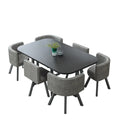 Commercial Furniture Restaurant Cafe Shop Coffee Furniture Leisure Round Table and Chairs Metal Legs With 4 Chairs